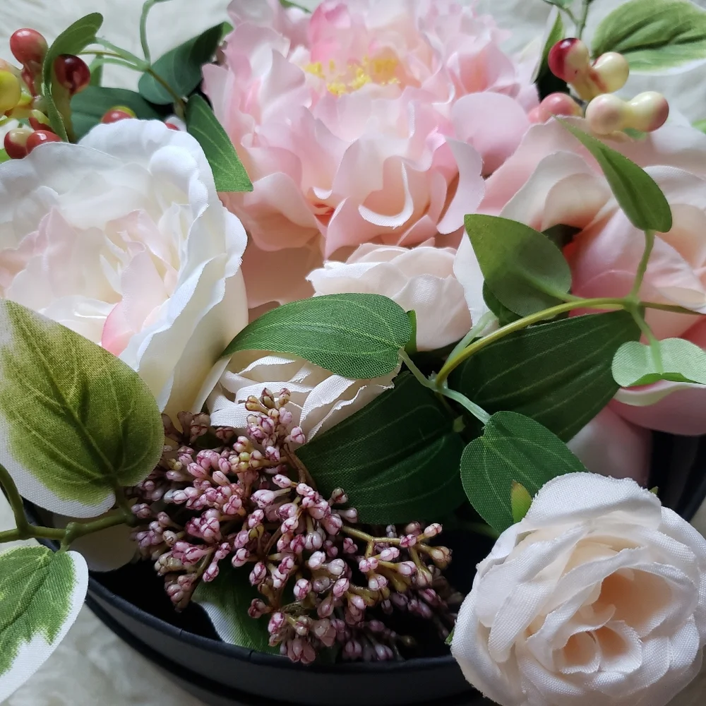 Pier 1 Imports Springtime Faux Floral Box Home Decor NWT
